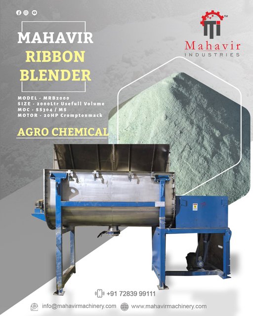  Ribbon Blender Machine – MRB2000